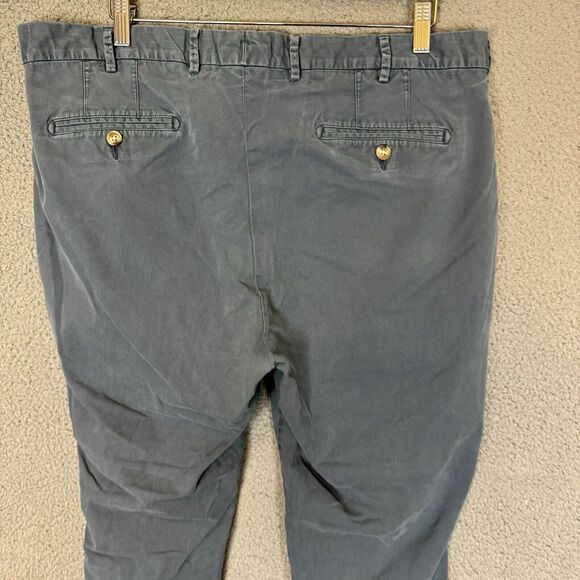 Peter Millar Pants Mens 40x29 Blue Chino Casual Straight Leg Pima Cotton - Picture 4 of 8